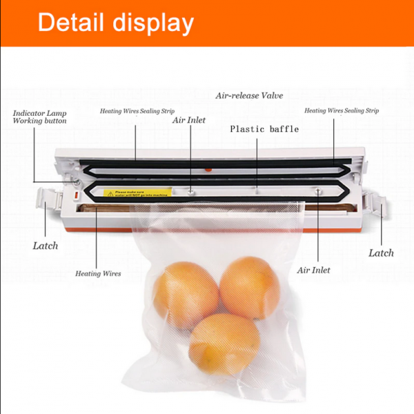 SaengQ Electric Vacuum Packer for Home Kitchen with Vacuum Packing Function