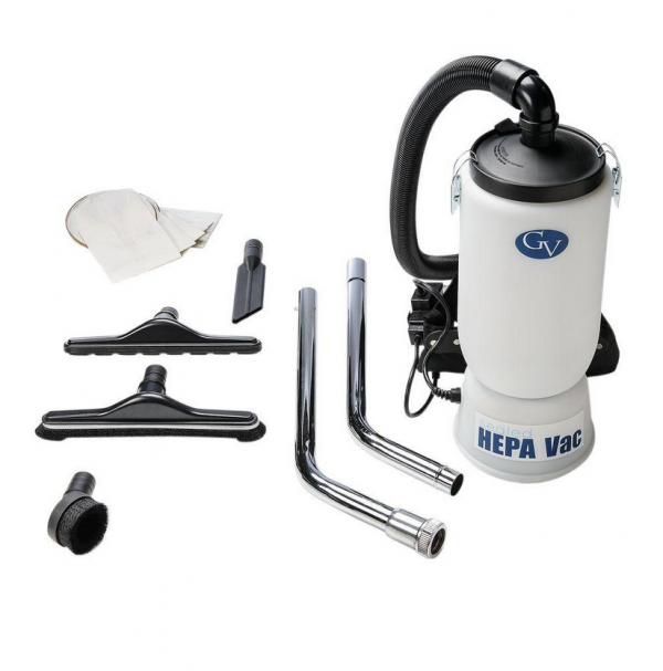 6 qt. Lightweight Backpack HEPA Vacuum Cleaner with Tool Kit